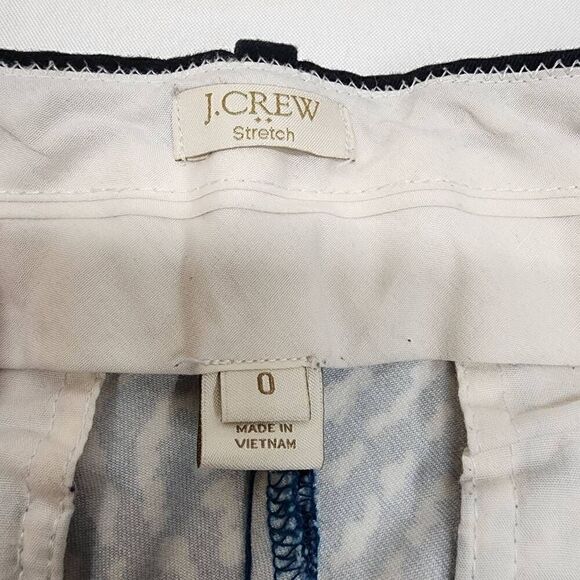 JCrew Y2K Geometric Blue Women's Shorts Size 0 - Picture 8 of 9